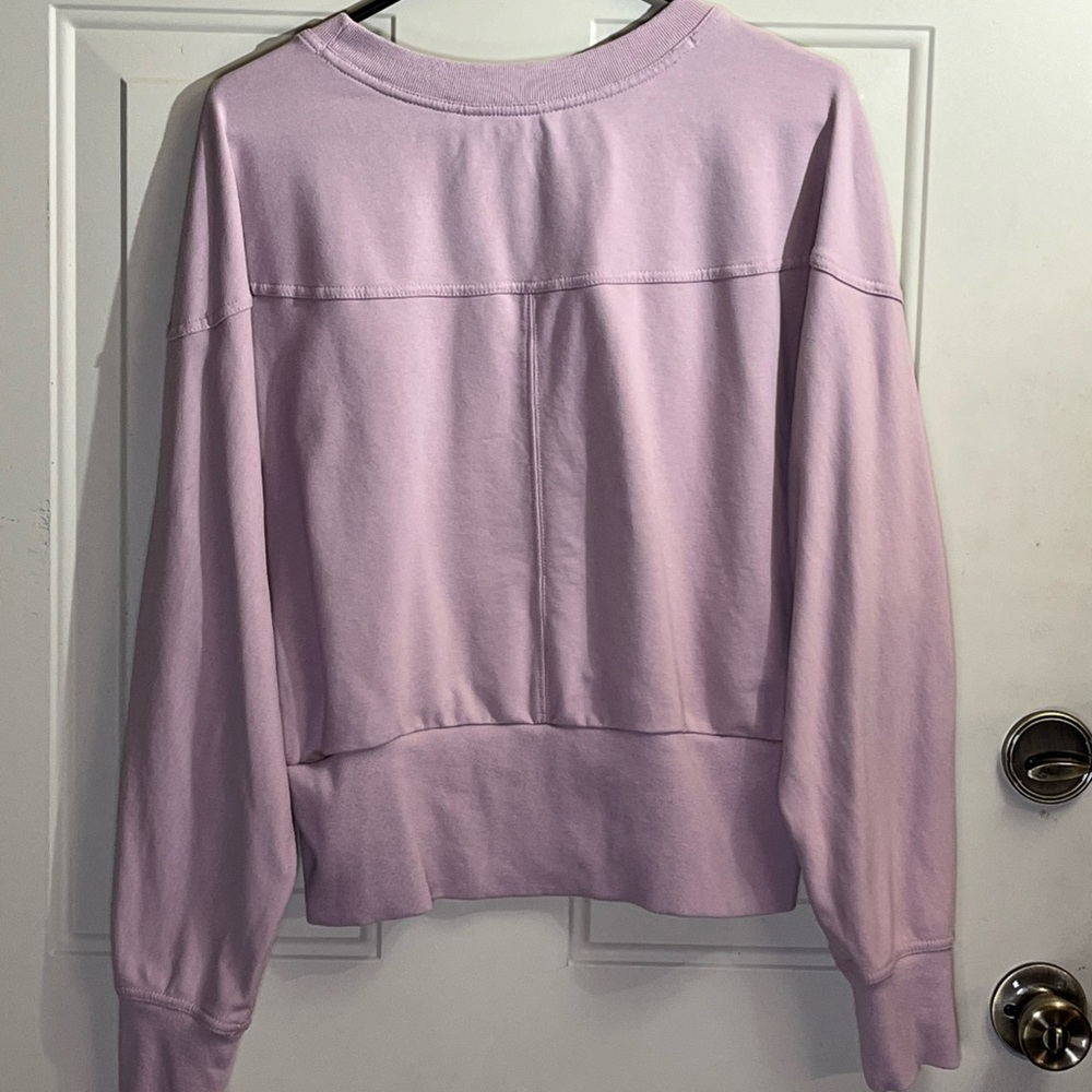 ATHLETA Retroterry Crewneck Sweatshirt in Smoked Mauve Pink Womens Size XL - Picture 3 of 5